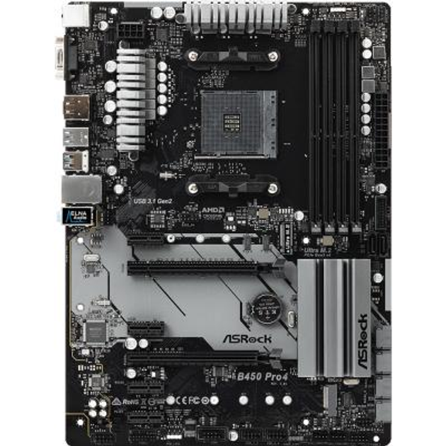 Материнская плата ASRock B450 PRO4 - изображение 2