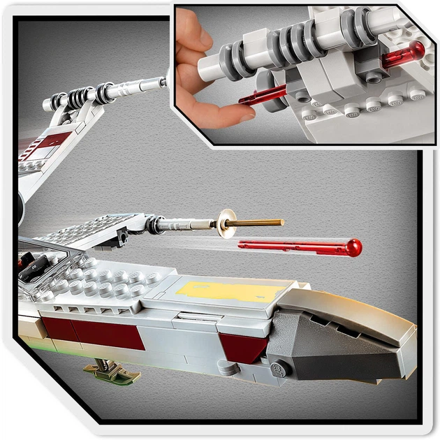 Zestaw klocków LEGO Star Wars Myśliwiec X-wing Luke'a Skywalkera 474 elementy (75301) - obraz 7
