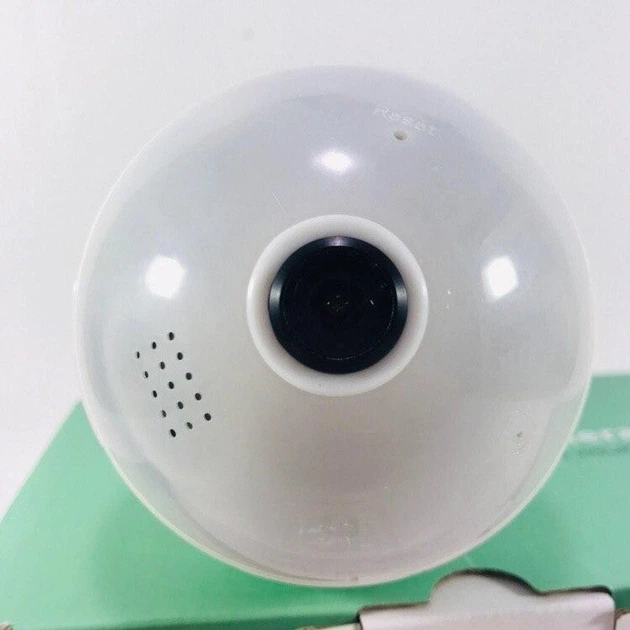 Панорамная потолочная камера видеонаблюдения Лампочка IP WiFi UTM 1080 P-2MP-360° с удаленным доступом Белая - изображение 7