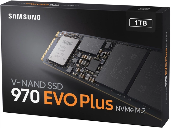 накопичувач SSD SSD M.2 NVMe 1TB EVO 970 Samsung 内蔵型SSD Samsung (MZ-V7E1T0BW M.2 NVMe 1TB EVO 970 内蔵型SSD
