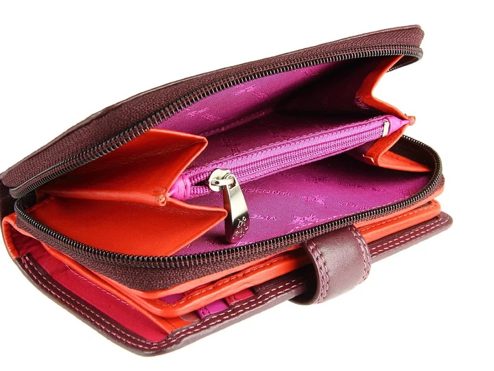 Фіолетовий жіночий гаманець Visconti R13 PLUM M Carmelo c RFID (Plum Multi) - зображення 6
