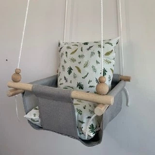 Детская качеля Infancy Папоротник, Серая основа - Фото 6 Детская качеля Infancy Папоротник, Серая основа - изображение 6
