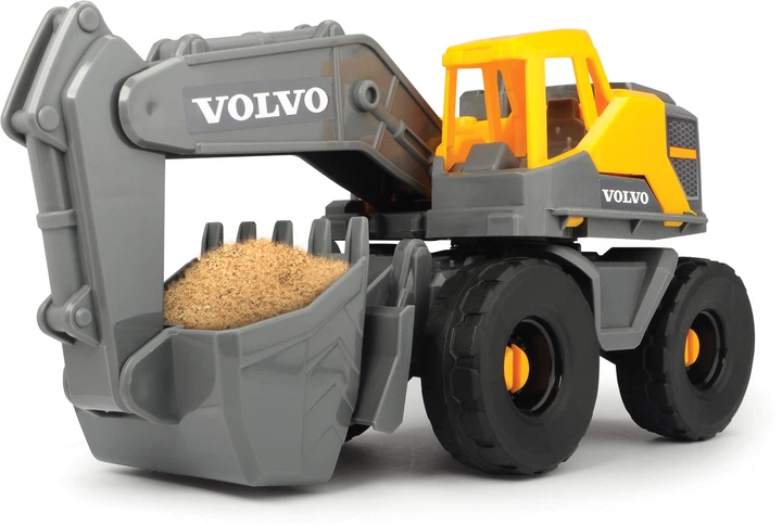 Zestaw do zabawy Dickie Toys Ciężarówka Mack z przyczepą, koparką i ładowarką Volvo z efektami dźwiękowymi i świetlnymi 70 cm (4006333065941) - obraz 6
