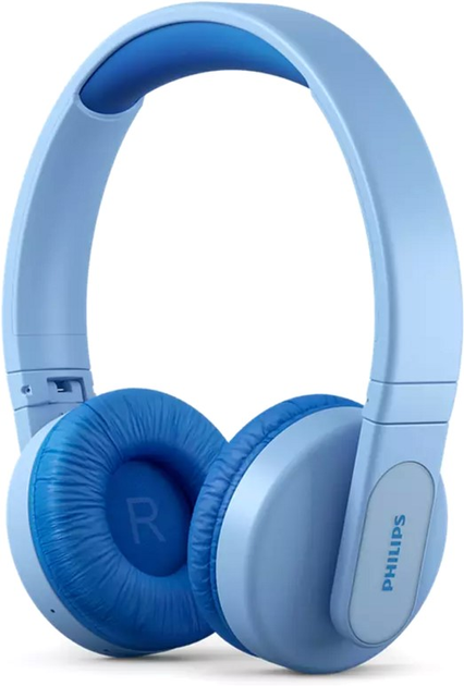Акція на Навушники Philips Kids TAK4206 On-ear Colored light panels Wireless Blue (TAK4206BL/00) від Rozetka