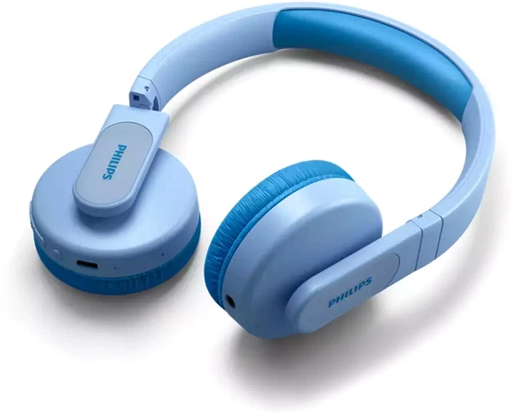 Навушники Philips Kids TAK4206 On-ear Colored light panels Wireless Blue (TAK4206BL/00) - зображення 5
