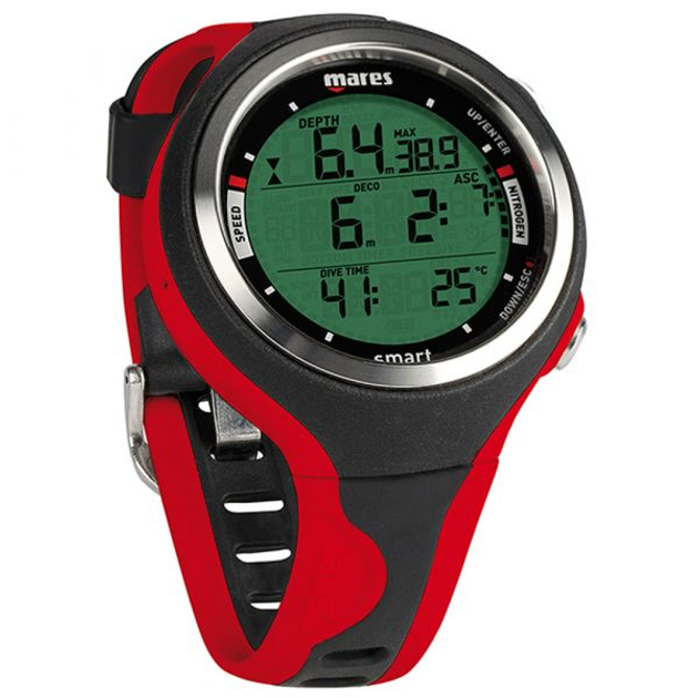 Декомпрессиметр для дайвинга Mares Smart (чёрно-красный) (414129.BKRD ...