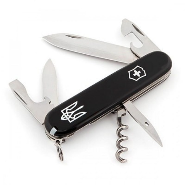 Швейцарський мультиінструмент Victorinox Spartan 91 мм Чорний Герб 1.3603.3R1 - зображення 1