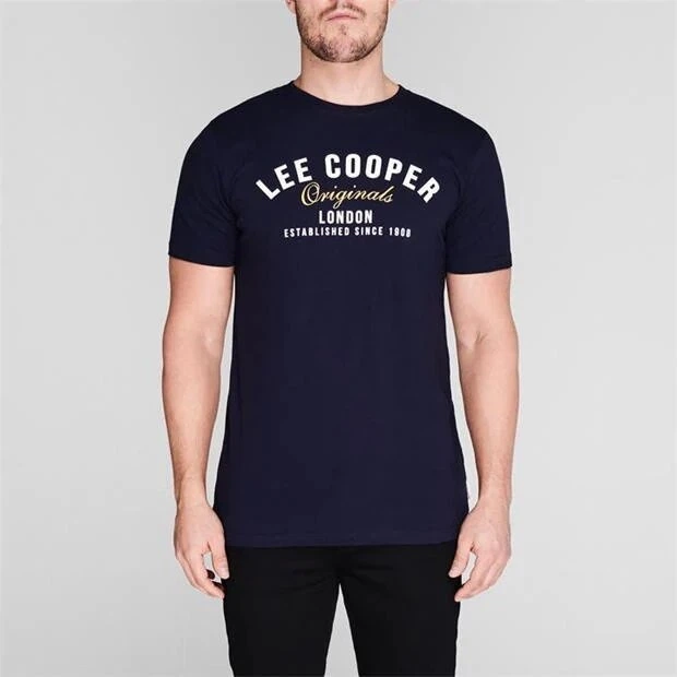 Футболка Lee Cooper Cooper Logo T Shirt 3XL Темно-Синій 59013122 - Фото 2 Футболка Lee Cooper Cooper Logo T Shirt 3XL Темно-Синій 59013122 - зображення 2