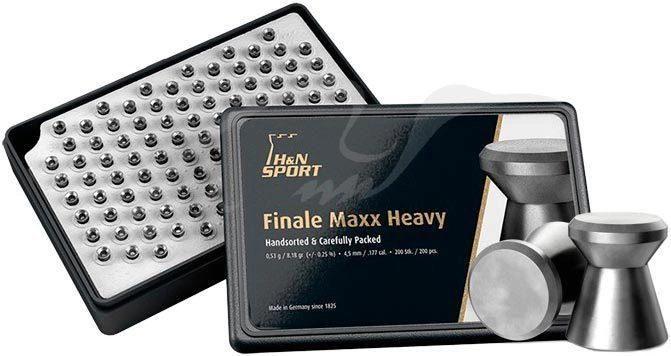 Пули пневматические H&N Finale Maxx HW. Кал. 4.5 мм. Вес - 0.53 г. 200 шт/уп - зображення 1