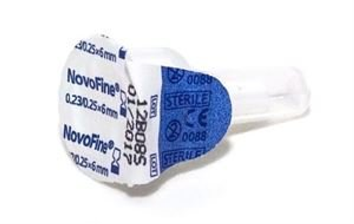 Голки для інсулінових шприц-ручок Новофайн 6 мм - Novofine 31G, поштучно (фасування по 25 шт.) - зображення 1