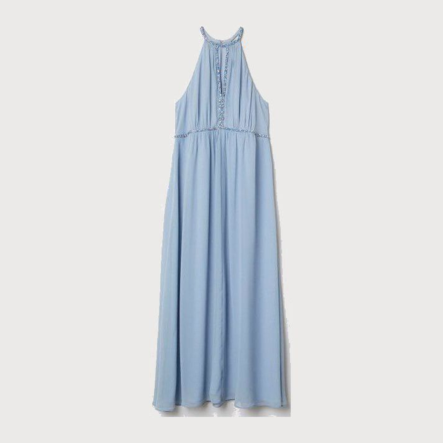 Акція на Сукня довга жіноча H&M 06267947 44 Блакитна від Rozetka