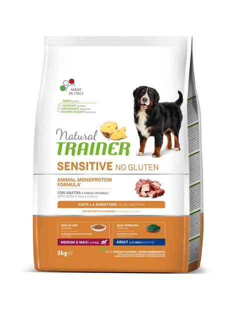 Сухой корм для собак Natural Trainer Dog Sensitive Adult Medium&Maxi ...