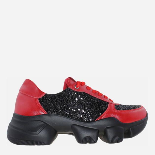 Акция на Жіночі кросівки Fabiani R20-4568 37 (23.5 см) Червоні з чорним от Rozetka