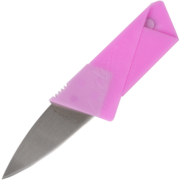 Нож кредитная карта Iain Sinclair Cardsharp (длина: 14.2cm, лезвие: 6.2cm), розовый - изображение 1