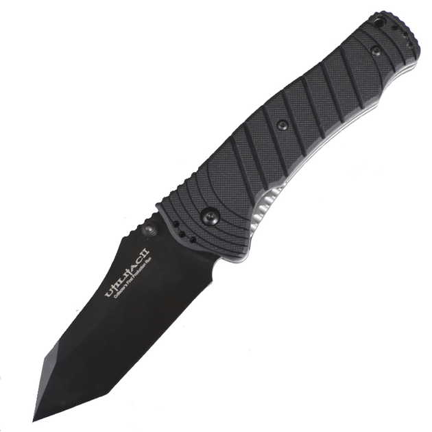Нож складной Ontario Utilitac 2 JPT-4S (длина: 200мм, лезвие: 83мм, чёрное), черный 8914 - изображение 1