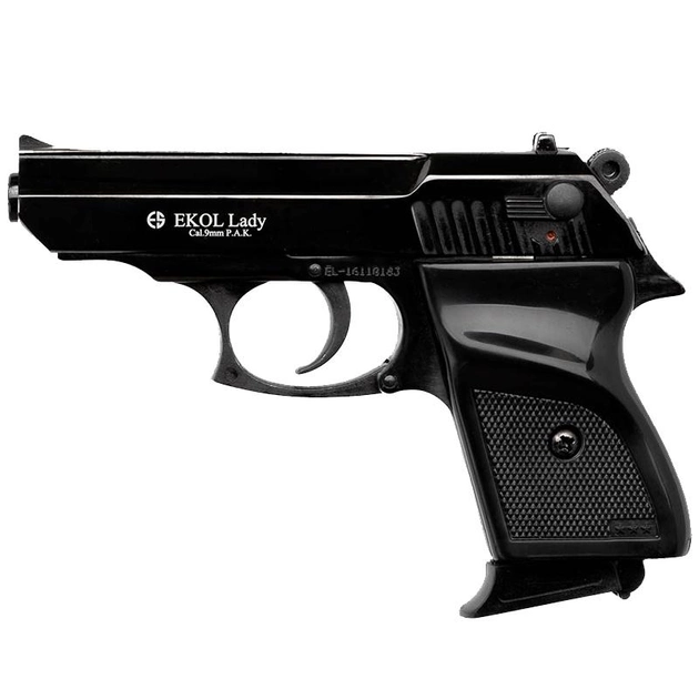 Пистолет сигнальный, стартовый Ekol Lady (9.0мм), черный - изображение 1