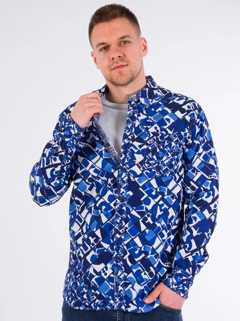 Рубашка Desigual 17wmcwwp M (87530M) Синий - Фото 3 Рубашка Desigual 17wmcwwp M (87530M) Синий - изображение 3