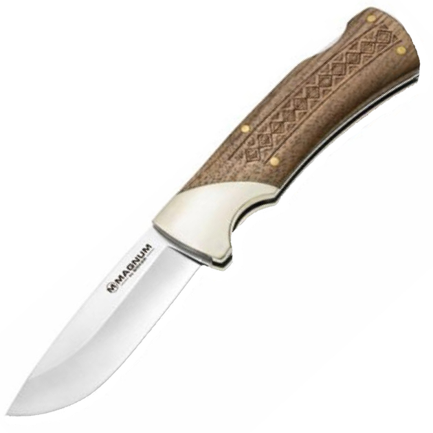 Ніж складаний Boker Magnum Woodcraft (довжина: 207мм, лезо: 88мм), дерево - зображення 1