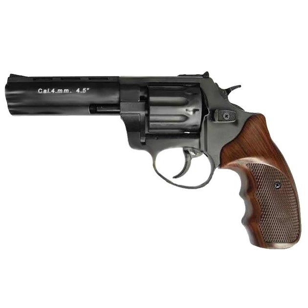 Револьвер под патрон Флобера Stalker (4.5", 4.0mm), ворон-коричневый - изображение 1