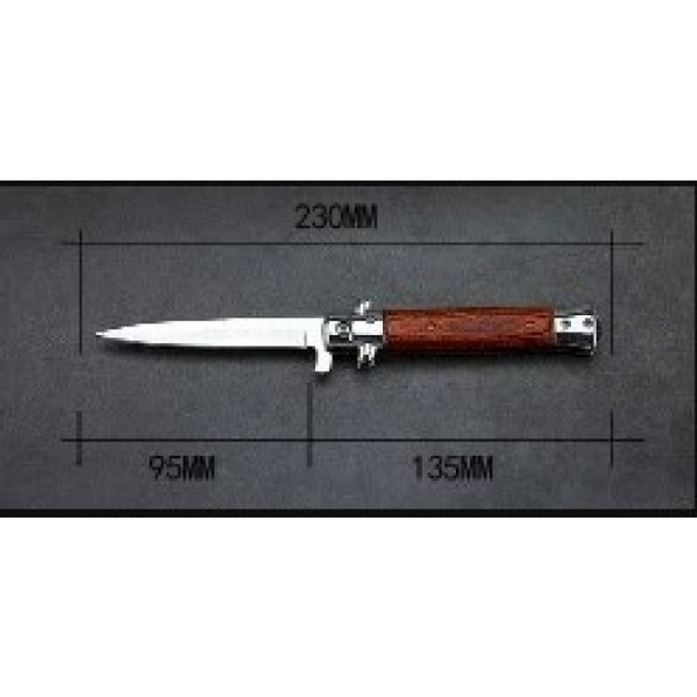 Выкидной нож стилет B-84 Коричневый - зображення 2