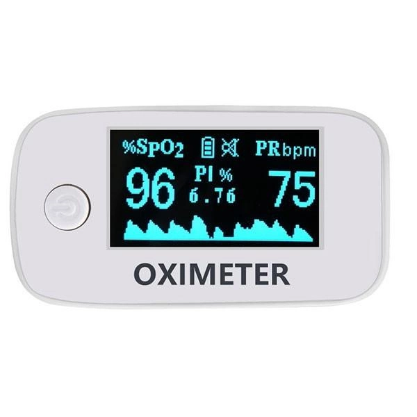 Пульсоксиметр Yimi Life Pulse Oximeter Yimi YM301 на палець для вимірювання сатурації крові, частоти пульсу и плетизмографичного аналізу сосудів з батарейками - зображення 1