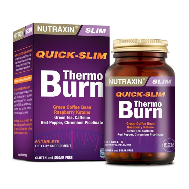 Натуральный препарат Unice NUTRAXIN QS THERMO BURN для быстрого похудения, 60 таблеток - изображение 2