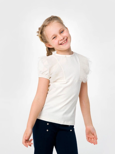 Блуза Smil 134 Молочный 114798 - Фото 2 Блуза Smil 134 Молочный 114798 - изображение 2