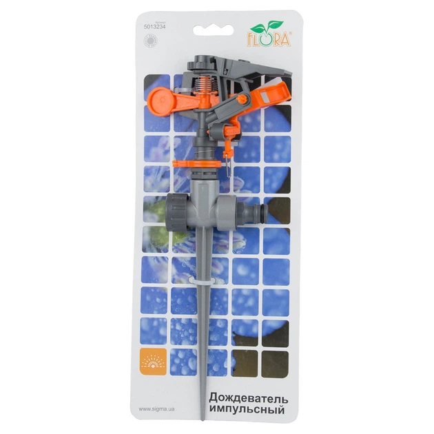 Дощувач імпульсний на металевому кілочку (ABS+AL) FLORA (5013234) - зображення 6
