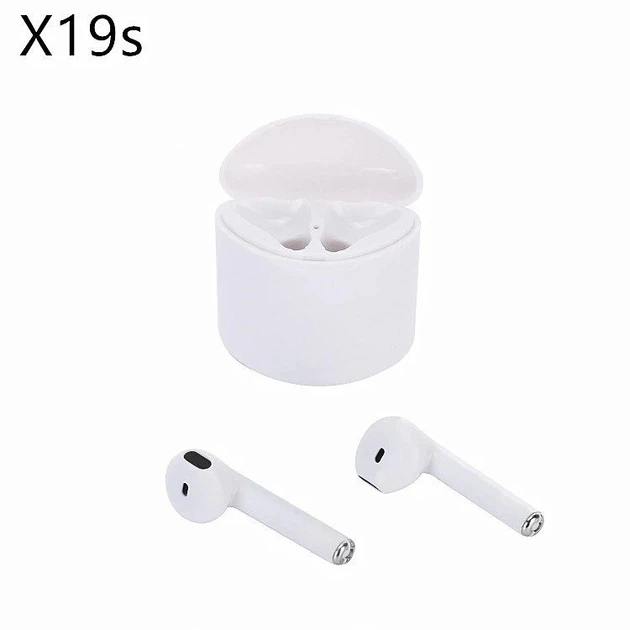 Беспроводные bluetooth наушники X19S TWS с кейсом Белый - изображение 5