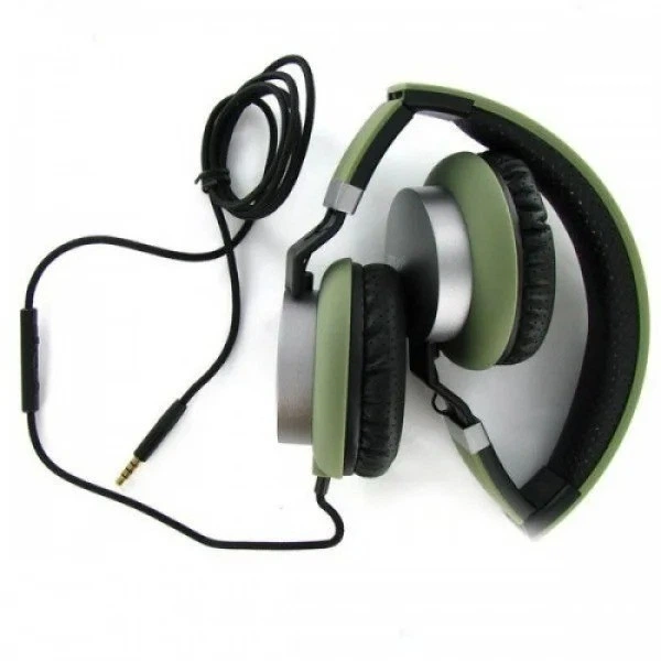 Проводные наушники Gorsun GS-789 с микрофоном Зеленые - изображение 5