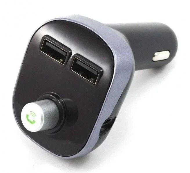 FM-модулятор X15 автомобільний трансмітер з функцією Bluetooth 2 USB порта по 2.1А Черный (10439) - изображение 2