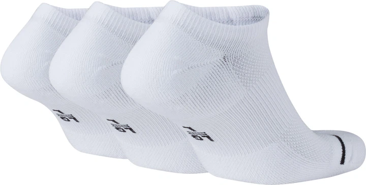 Баскетбольні шкарпетки(3 пари) Jordan Jumpman Dri-Fit No-Show 3PPK(SX5546-100(DX9656-100)) S Білий - зображення 2