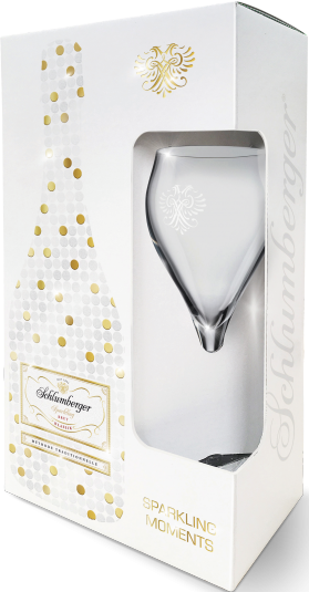 Вино ігристе Schlumberger Klassik Sparkling Moments біле брют 0.75 л 12% + 1 келих (90383670) - Фото 1 Вино ігристе Schlumberger Klassik Sparkling Moments біле брют 0.75 л 12% + 1 келих (90383670) - зображення 1