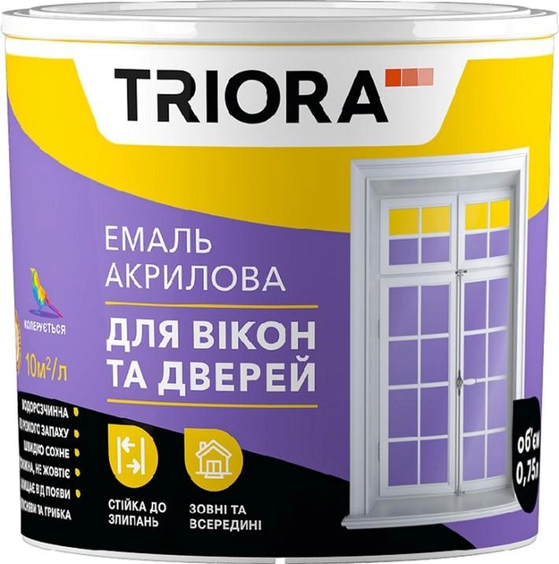 Эмаль TRIORA для окон и дверей 0.4 л (4823048017733) - изображение 1