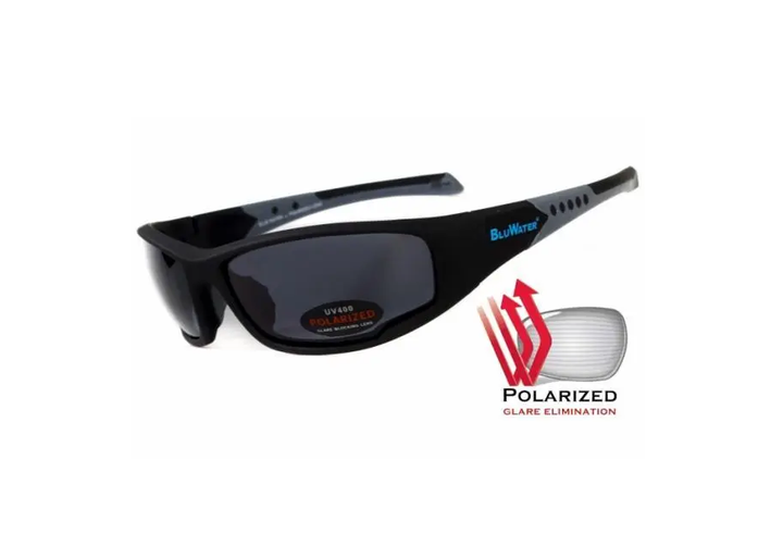 Темные очки с поляризацией BluWater Daytona-3 polarized (gray) (4ДЕЙТ3-20П) - зображення 1