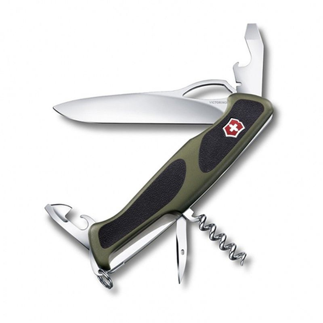 Ніж Victorinox RangerGrip 61 0.9553.MC4 зелений (Vx09553.MC4) - изображение 1