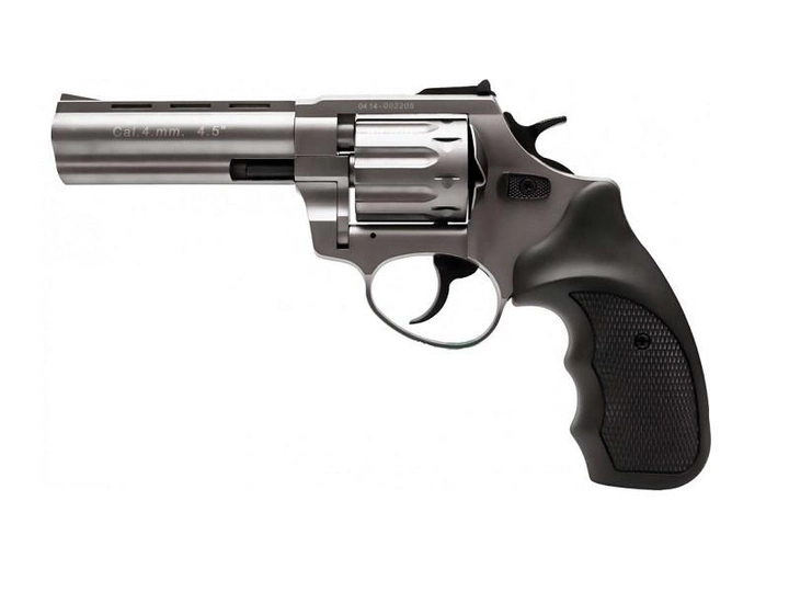 Револьвер флобера STALKER 4.5" Титановое напыление. Материал рукояти - пластик (3880.00.21) - зображення 1