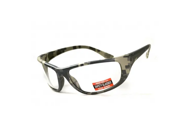 Защитные очки Global Vision Hercules-6 Digital Camo (Clear) (1ГЕР6-К10) - изображение 1