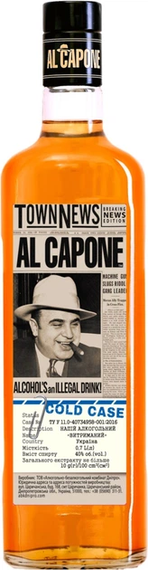 Напиток алкогольный выдержан AL CAPONE 0.7 л 40% (4820136352288