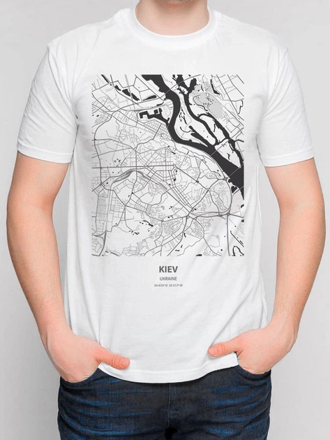 Футболка хлопковая длинная мужская One Day RZ1000435 M/46-48 Белая ...