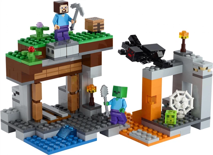 Zestaw klocków LEGO Minecraft Opuszczona kopalnia 248 elementów (21166) - obraz 2