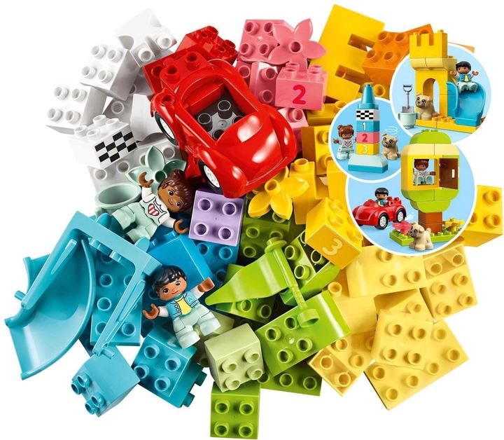 Конструктор LEGO DUPLO Classic Большая коробка с кубиками 85 деталей (10914) - изображение 2