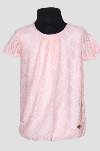 Блузка для дівчинки Kids Moda 2983 пудра короткий рукав 116 - зображення 4