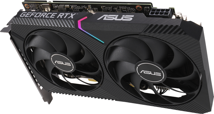 Видеокарта Asus PCI-Ex GeForce RTX 3060 Dual OC V2 LHR 12GB GDDR6 (192bit) (1837/15000) (1 x HDMI, 3 x DisplayPort) (DUAL-RTX3060-O12G-V2) - изображение 6