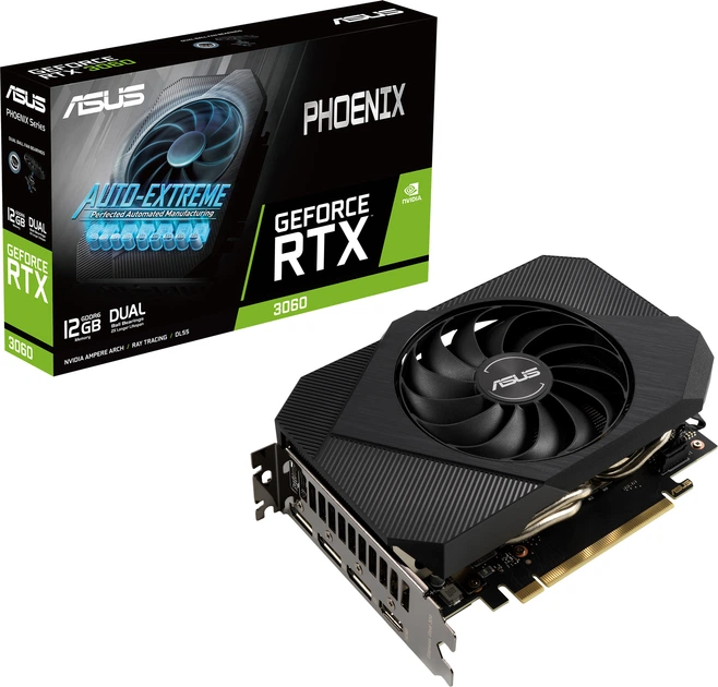 Відеокарта Asus PCI-Ex GeForce RTX 3060 Phoenix V2 LHR 12GB GDDR6
