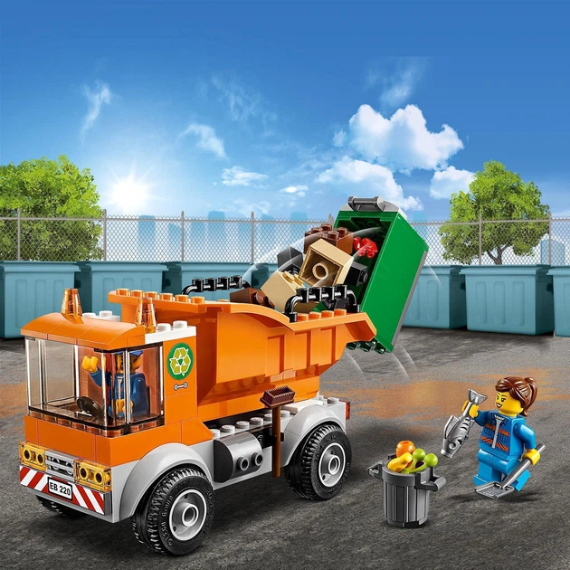 Zestaw klocków LEGO City Śmieciarka 90 elementów (60220) - obraz 5