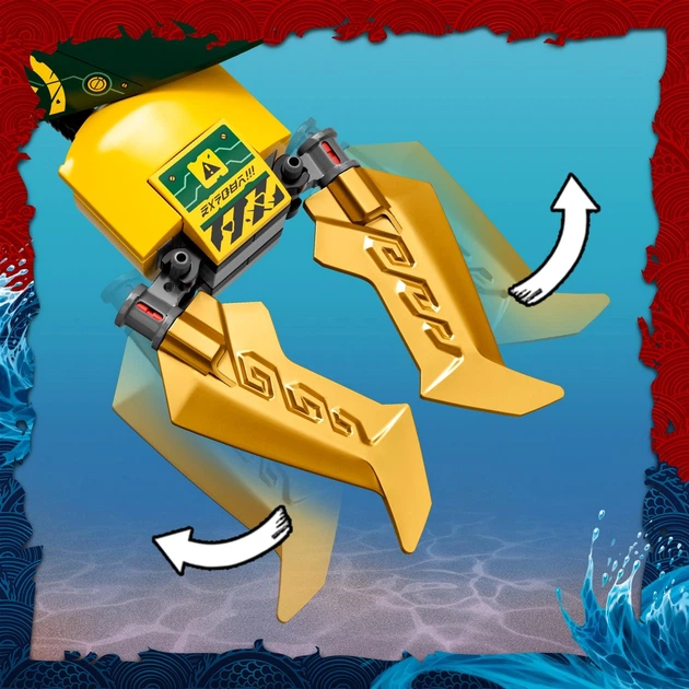 Конструктор LEGO NINJAGO Гідроробот Ллойда 228 деталей (71750