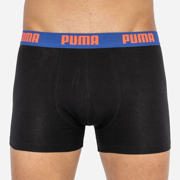 Набір трусів-боксерів чоловічих Puma Basic Boxer 2P 521015001004 2 шт XL Чорні з синім (8718824806785) - Фото 4 Набір трусів-боксерів чоловічих Puma Basic Boxer 2P 521015001004 2 шт XL Чорні з синім (8718824806785) - зображення 4