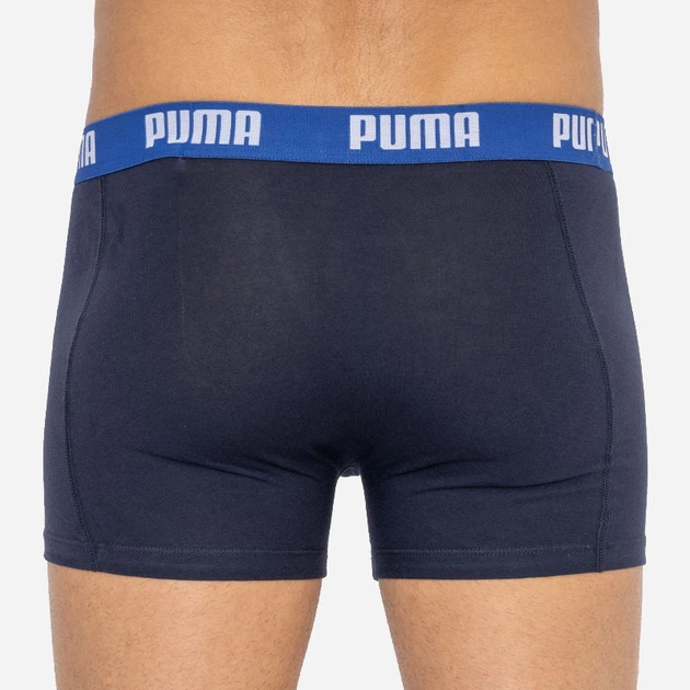Набор трусов-боксеров мужских хлопковых Puma Basic Boxer 2P 521015001002 2 шт S Синие с черным (8718824806655) - Фото 5 Набор трусов-боксеров мужских хлопковых Puma Basic Boxer 2P 521015001002 2 шт S Синие с черным (8718824806655) - изображение 5