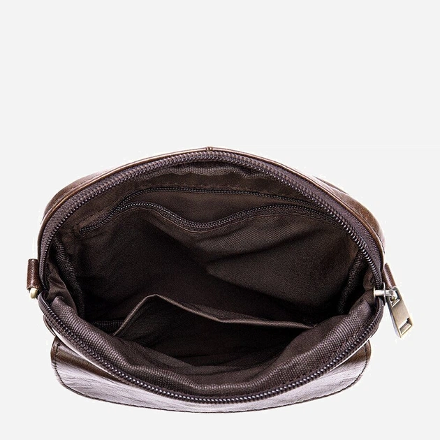 Мужская сумка кожаная Vintage 14990 Коричневая - Фото 4 Мужская сумка кожаная Vintage 14990 Коричневая - изображение 4